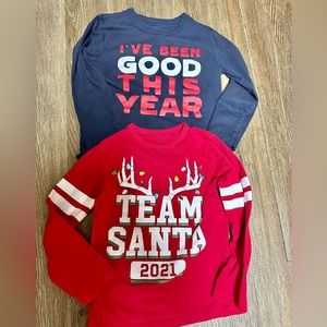 Toddler long sleeve Holiday shirts 4T (2/$15 deal)
